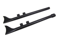 HARLEY M8 33 Zoll Straight Fishtail Auspuffverlängerung Set Schwarz Passend für 2017-UP FLT,