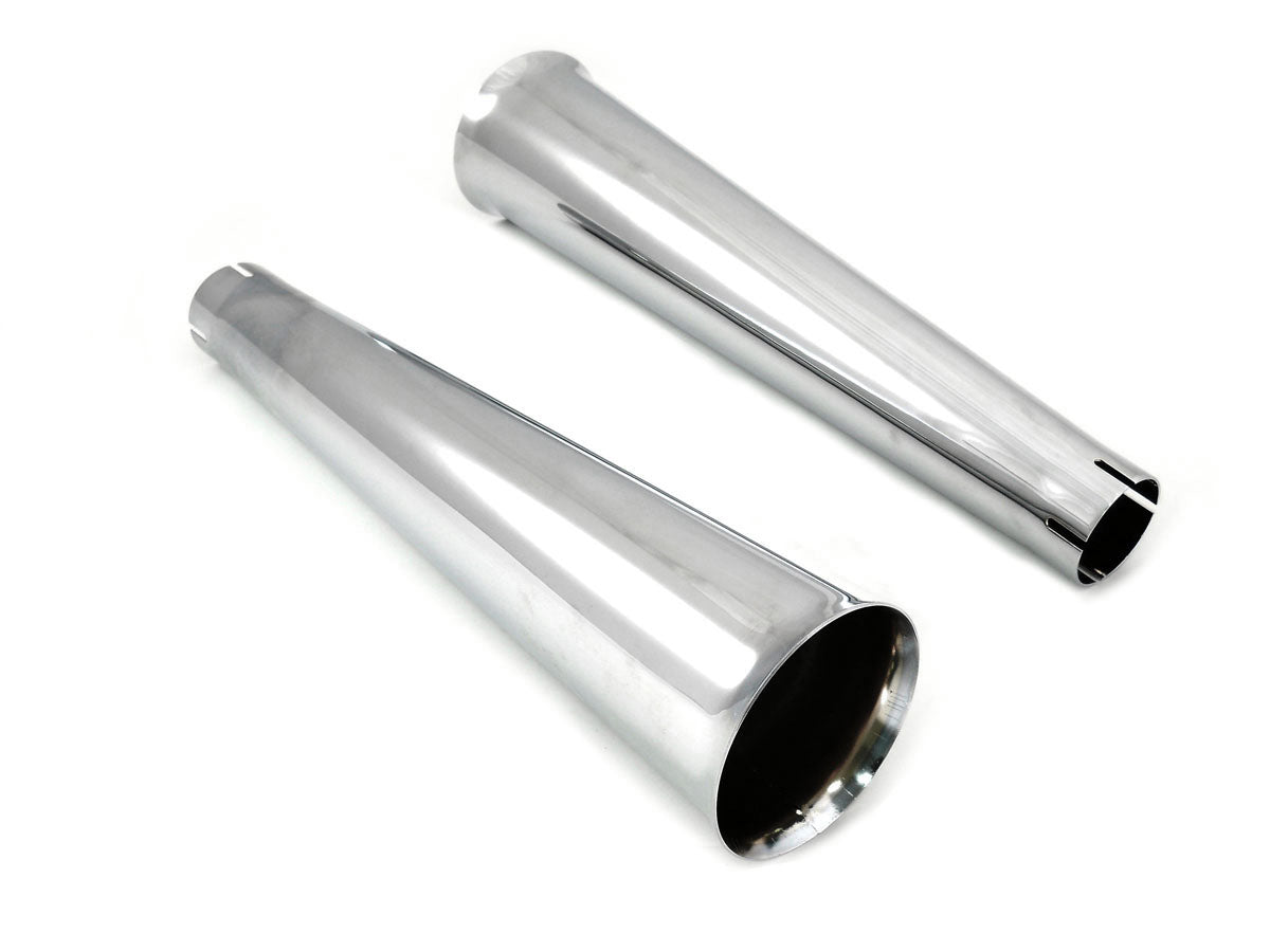 HARLEY Chrom Megaphon-Endstück-Set passend für 1958–1984 FL,