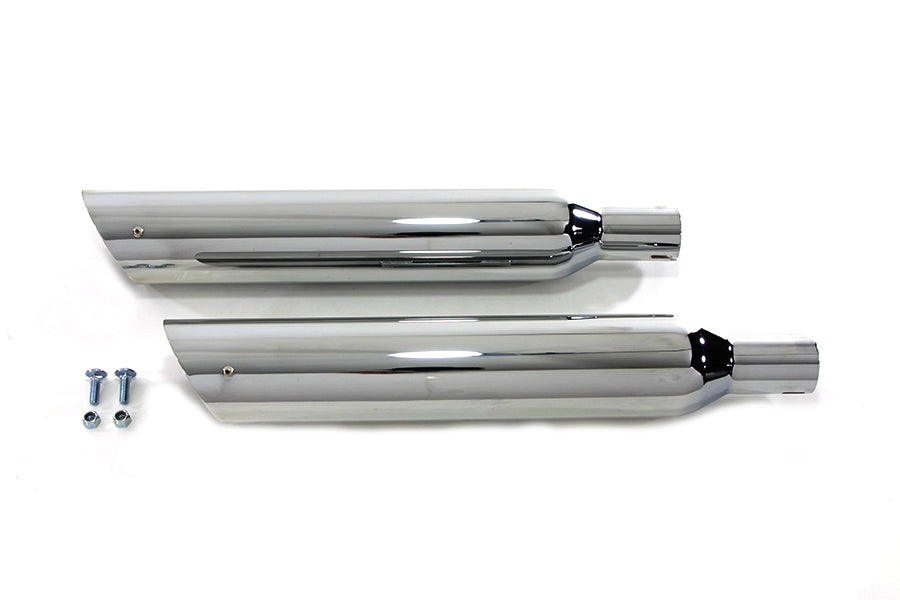HARLEY Side Slash Style Slip-On Muffler Set fits 2000-2009 FXST,