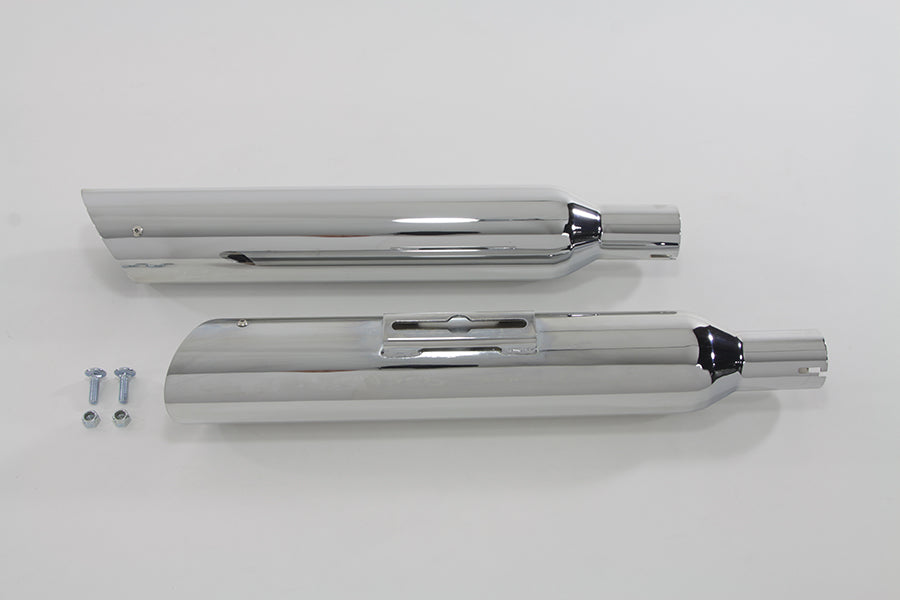 HARLEY Side Slash Style Slip-On Muffler Set fits 2000-2009 FXST,