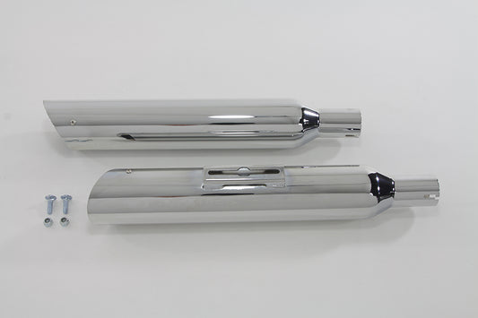 HARLEY Side Slash Style Slip-On Muffler Set fits 2000-2009 FXST,