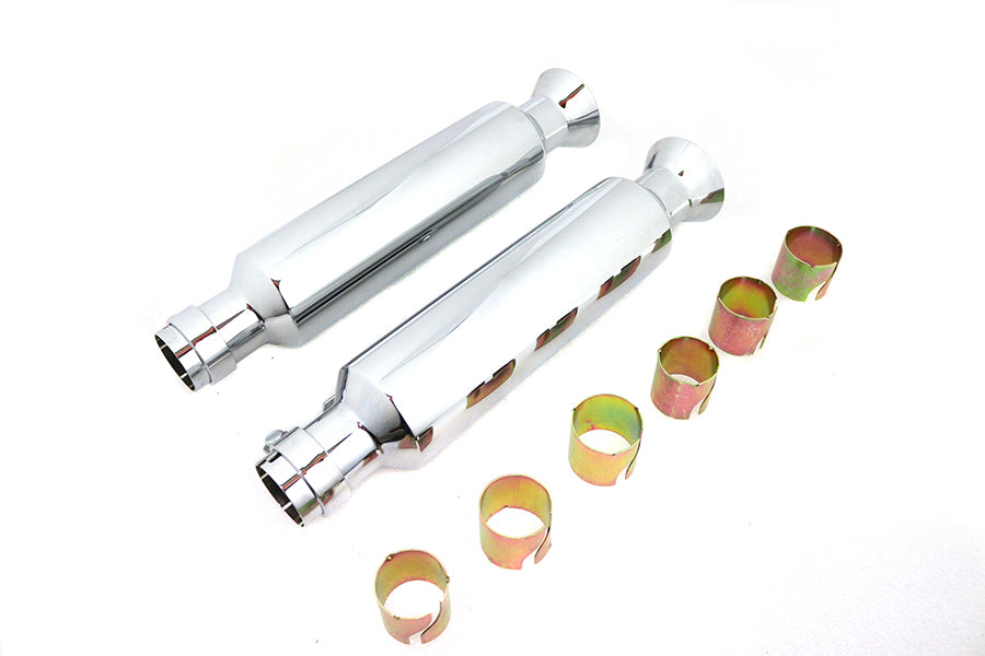 HARLEY 16 Zoll Shorty Trompeten-Auspuff-Set passend für 0- Custom, Anwendung für 1-3/4 Zoll Rohre"