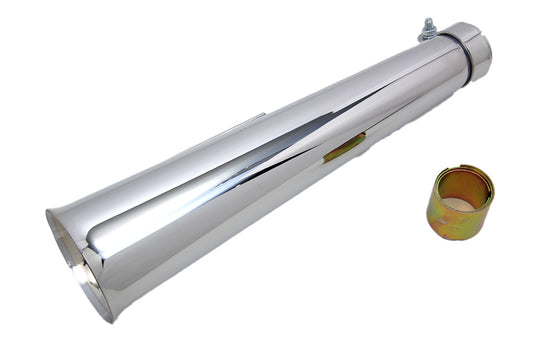 HARLEY Chrome Megaphone Widow Trust Muffler Fits 0-  Custom, application for 1-3/4 pipes that have 1