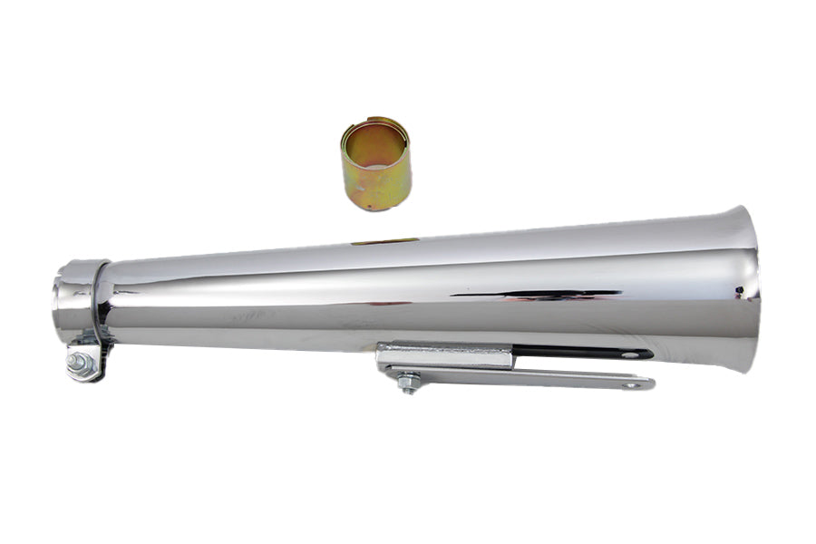 HARLEY Chrom Megaphon Widow Trust Endschalldämpfer Passend für 0- Custom, Anwendung für 1-3/4 Rohre, die 1 haben