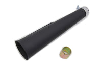 HARLEY Schwarzer Megaphon Widow Trust Endschalldämpfer Passend für 0- Custom, Anwendung für 1-3/4 Rohre mit 1-