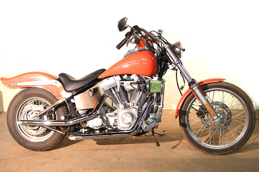 HARLEY MCM Illusion Drag Pipe Set Chrom passend für 1986-2006 FXST,