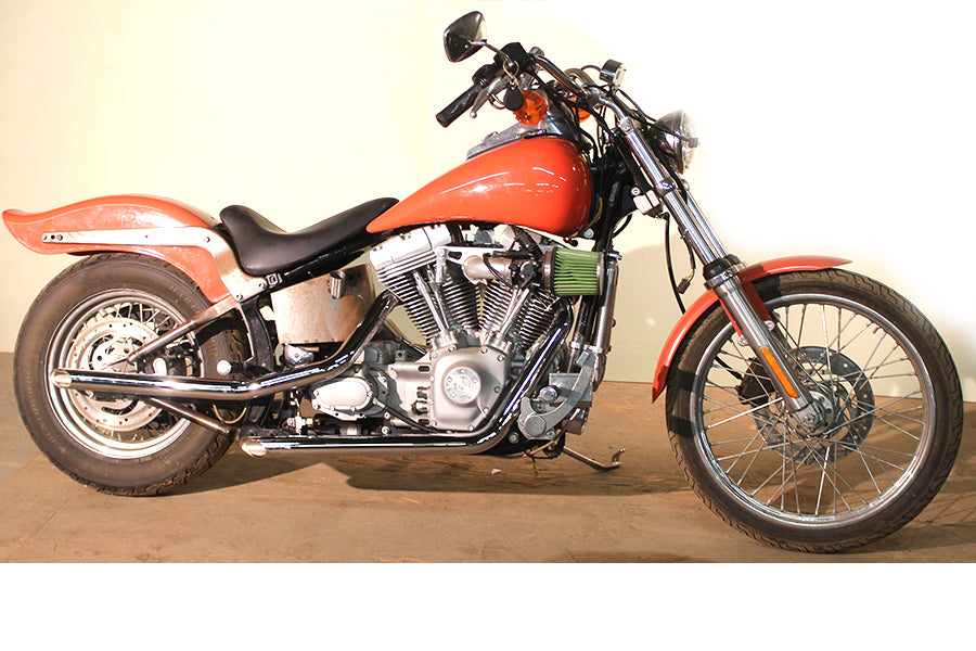 HARLEY MCM Illusion Drag Pipe Set Chrom passend für 1986-2006 FXST,