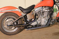 HARLEY MCM Illusion Drag Pipe Set Chrom passend für 1986-2006 FXST,