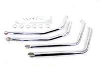 HARLEY MCM Illusion Drag Pipe Set Chrom passend für 2007-2017 FXST,