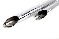 HARLEY MCM Illusion Drag Pipe Set Chrom passend für 2007-2017 FXST,