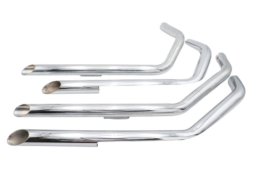 HARLEY MCM Illusion Drag Pipe Set Chrom passend für 1957-1978 XL, 1980-1984 XL,