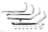 HARLEY MCM Illusion Drag Pipe Set Chrom passend für 1986-2003 XL,