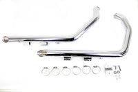 HARLEY MCM Illusion Drag Pipe Set Chrom Passend für 2004-2013 XL,