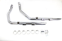 HARLEY MCM Illusion Drag Pipe Set Chrom Passend für 2004-2013 XL,