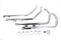 HARLEY MCM Illusion Drag Pipe Set Chrom Passend für 2004-2013 XL,