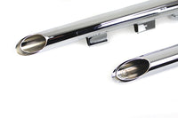 HARLEY MCM Illusion Drag Pipe Set Chrom Passend für 2004-2013 XL,