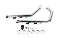 HARLEY MCM Illusion Drag Pipe Set Chrom passend für XL ab 2014,