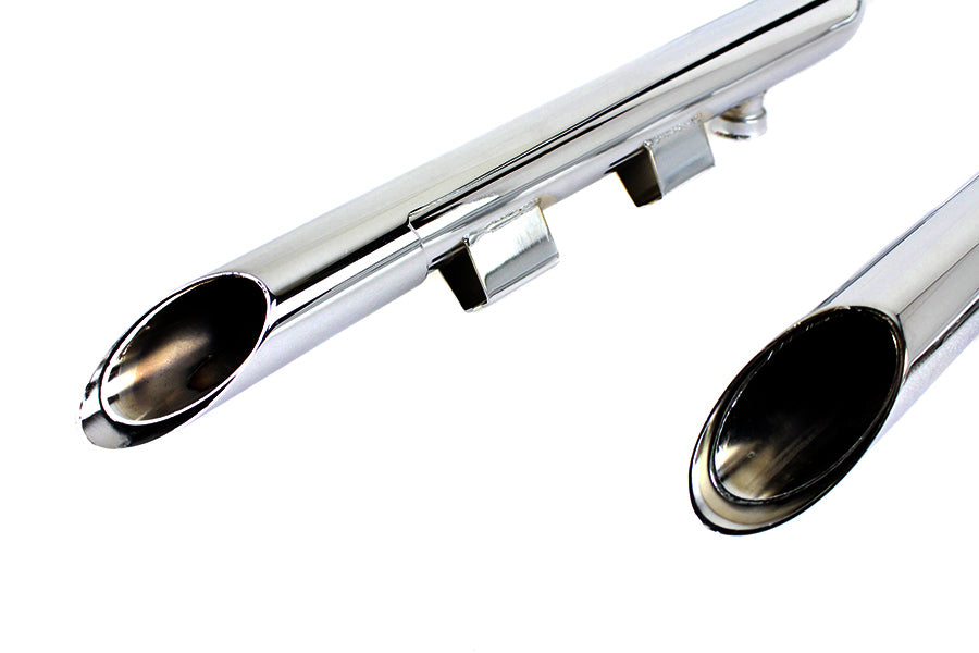 HARLEY MCM Illusion Drag Pipe Set Chrom passend für XL ab 2014,