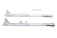 HARLEY M8 36 Zoll Gerade Fishtail Auspuff-Verlängerungs-Set Chrom Passend für 1995-2016 FLT,