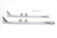 HARLEY M8 36 Zoll Gerade Fishtail Auspuff-Verlängerungs-Set Chrom Passend für 1995-2016 FLT,