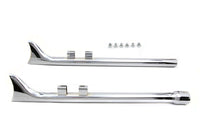 HARLEY M8 33 Zoll Straight Fishtail Auspuffverlängerung Set Chrom Passend für 2017-UP FLT,