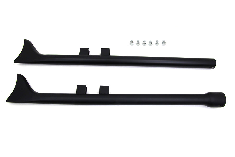 HARLEY M8 36 Zoll Straight Fishtail Auspuffverlängerung Set Schwarz Passend für 2017-UP FLT,