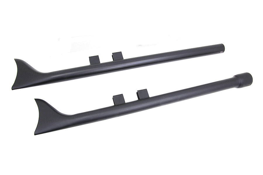HARLEY M8 36 Zoll Straight Fishtail Auspuffverlängerung Set Schwarz Passend für 2017-UP FLT,