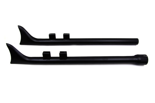 HARLEY M8 33 Zoll Straight Fishtail Auspuffverlängerungs-Set Schwarz passend für 2017-UP FLT,