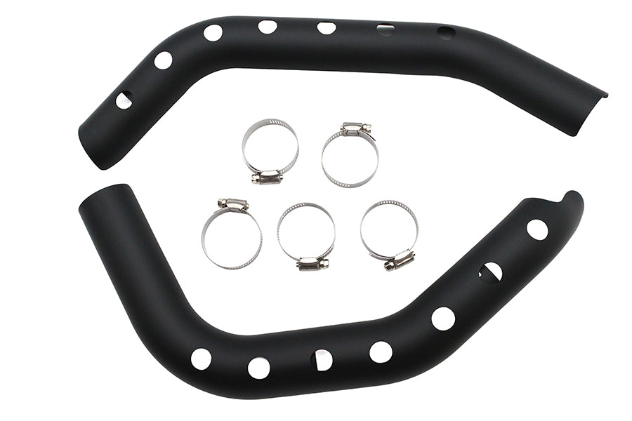 HARLEY Drag Auspuffrohr Hitzeschutz-Set passend für 2007-2013 XL,