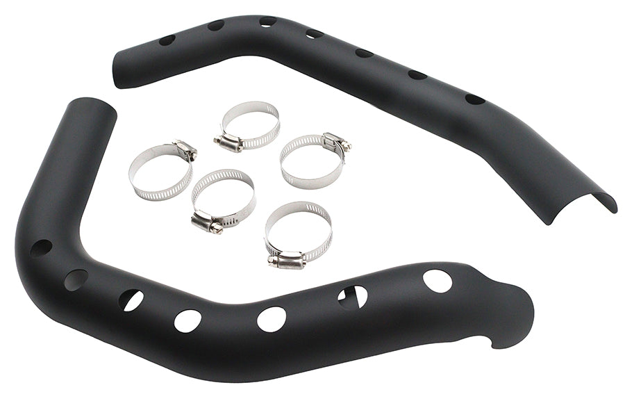 HARLEY Drag Auspuffrohr Hitzeschutz-Set passend für 2007-2013 XL,