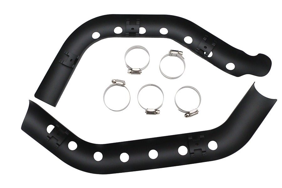 HARLEY Drag Auspuffrohr Hitzeschutz-Set passend für 2007-2013 XL,