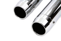HARLEY Chrom-Slip-On-Schalldämpfer-Set mit Chromspitzen passend für 2007-2017 FXST,