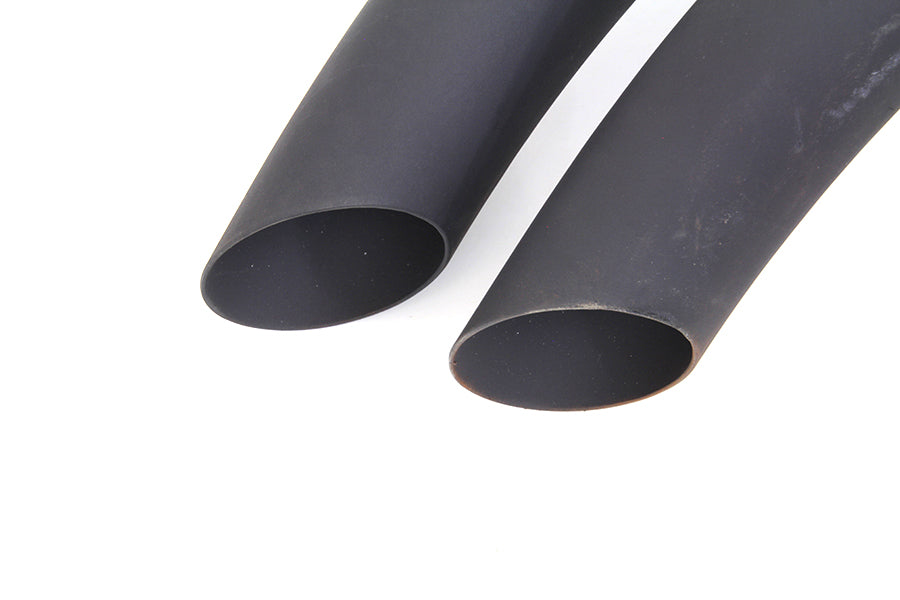 HARLEY Schwarzes Drag Pipe Set mit Hitzeschildern Passend für 2004-2013 XL,