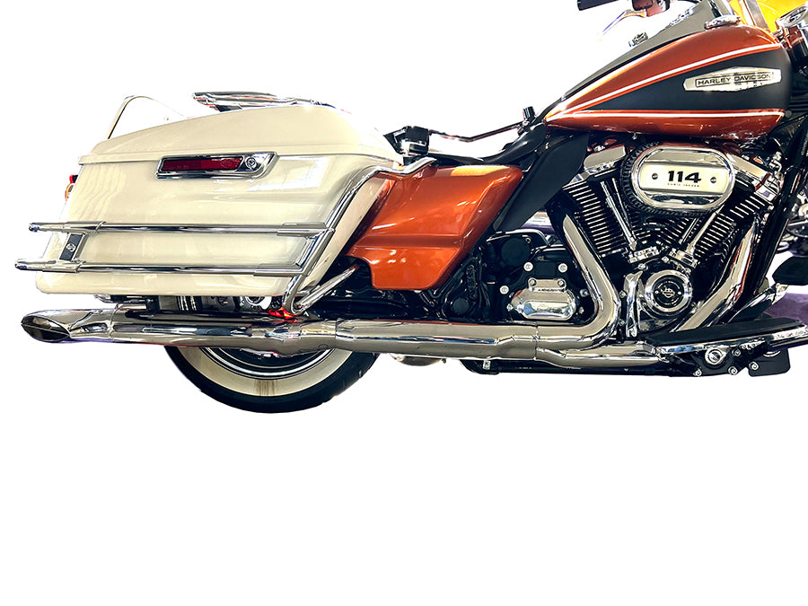 HARLEY Turn Out Endschalldämpfer Set Classic 1967 Style Chrom Passend für 2017-UP FLT,