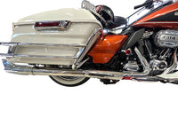HARLEY 1961 Style Fishtail Schalldämpfer-Kit Chrom Passend für 1995-2017 FLT,
