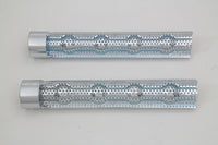 HARLEY 9-1/2 Zoll Auspuffdämpfer-Set Stahl Passend für 0- Custom, Anwendung für 1-3/4 Zoll Rohre