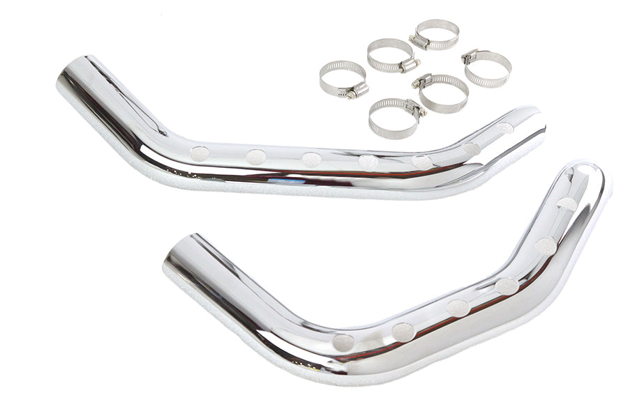 HARLEY Hitzeschild-Set gelocht, Chrom, passend für XL ab Bj. 2014,