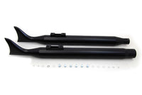 HARLEY M8 Schwarzer Fishtail Schalldämpfersatz passend für 2017-UP FLT,