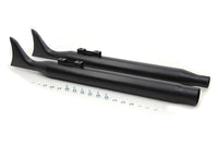 HARLEY M8 Schwarzer Fishtail Schalldämpfersatz passend für 2017-UP FLT,