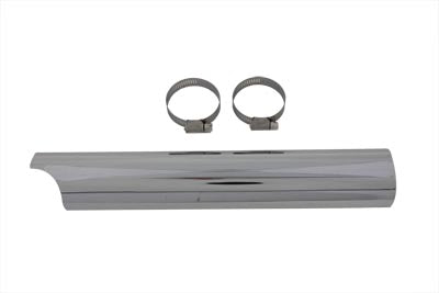 Harley Chrom 14 Zoll unterer Y Auspuff Hitzeschild passend für 1970-1984 FL,