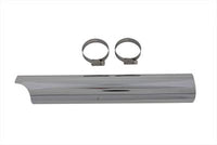 Harley Chrom 14 Zoll unterer Y Auspuff Hitzeschild passend für 1970-1984 FL,