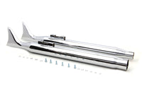 HARLEY M8 Chrom Fishtail Schalldämpfer-Set passend für 2017-UP FLT,