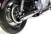 HARLEY Verchromter, angedeuteter Revolver-Endschalldämpfer-Satz passend für 2014-2017 XL,