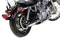 HARLEY Verchromter, angedeuteter Revolver-Endschalldämpfer-Satz passend für 2014-2017 XL,
