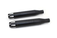 HARLEY Schwarzer Highlighted Revolver Tip Schalldämpfersatz passend für 2014-2017 XL,
