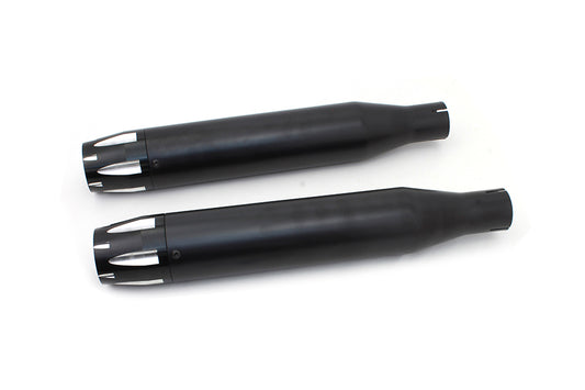 HARLEY Schwarzer Highlighted Revolver Tip Schalldämpfersatz passend für 2014-2017 XL,