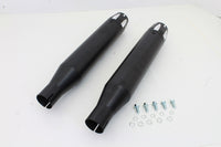 HARLEY Schwarzer Highlighted Revolver Tip Schalldämpfersatz passend für 2014-2017 XL,