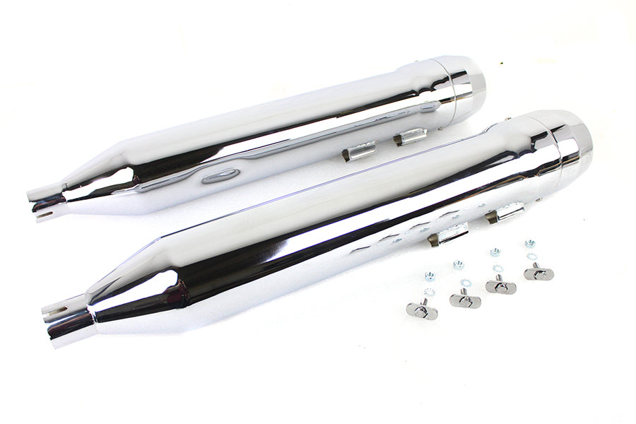 HARLEY Granaten-Schalldämpfer-Set Chrom, passend für 1995-2016 FLT,