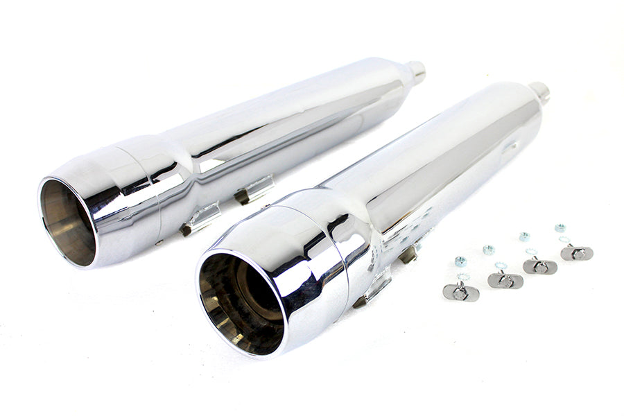 HARLEY Granaten-Schalldämpfer-Set Chrom, passend für 1995-2016 FLT,