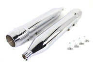HARLEY Granaten-Schalldämpfer-Set Chrom, passend für 1995-2016 FLT,